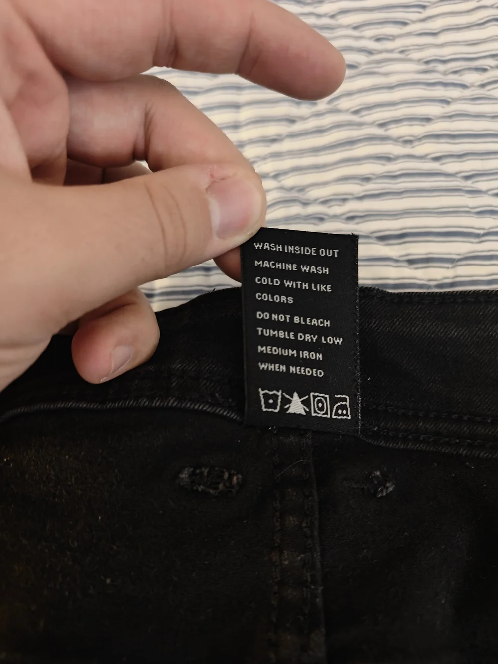 The Perfect Jean NYC Slim Thick Black Stretch Denim Jeans 40x32